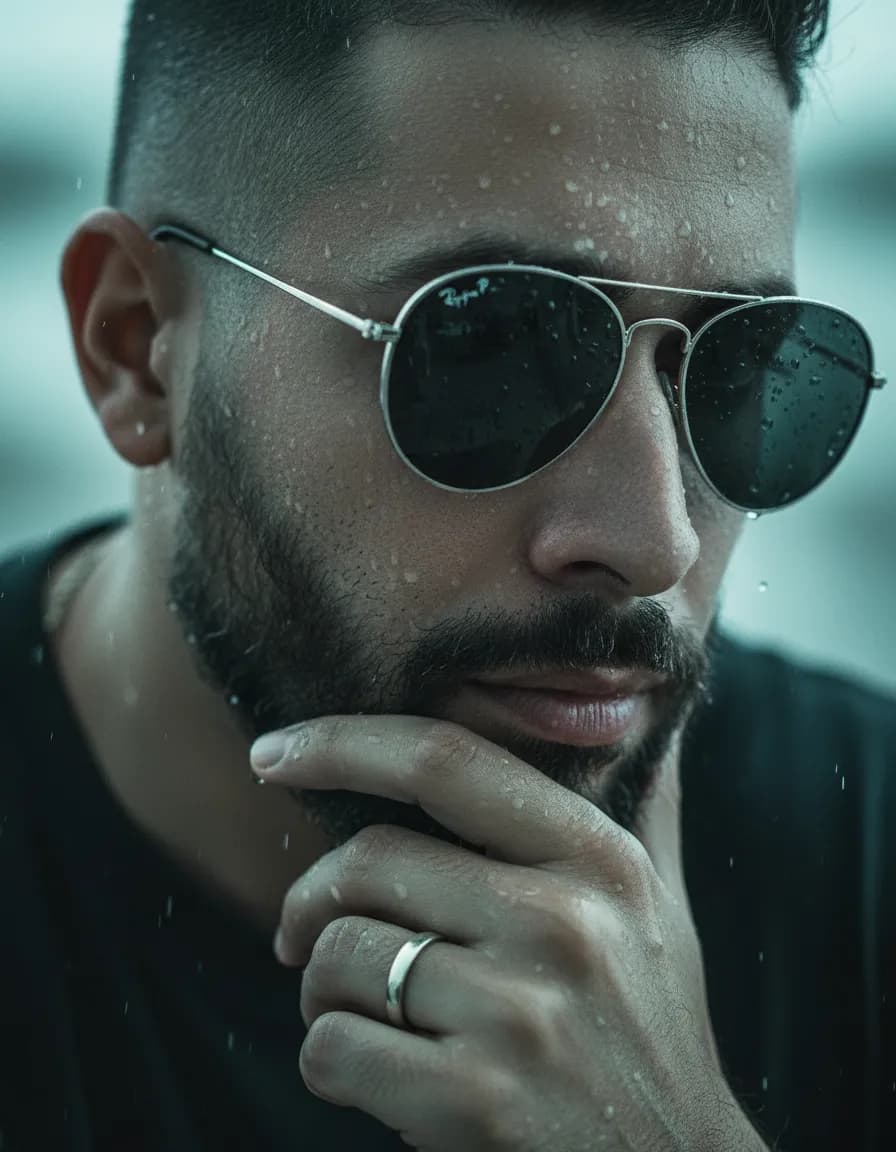 Hydro-Realistic Macro Portrait