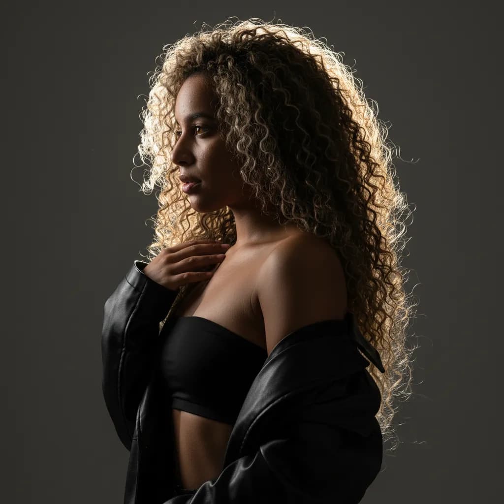 Halo Spotlight Editorial Profile Portrait Template