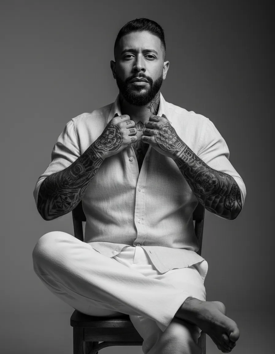 Cinematic Masculine Editorial Portrait