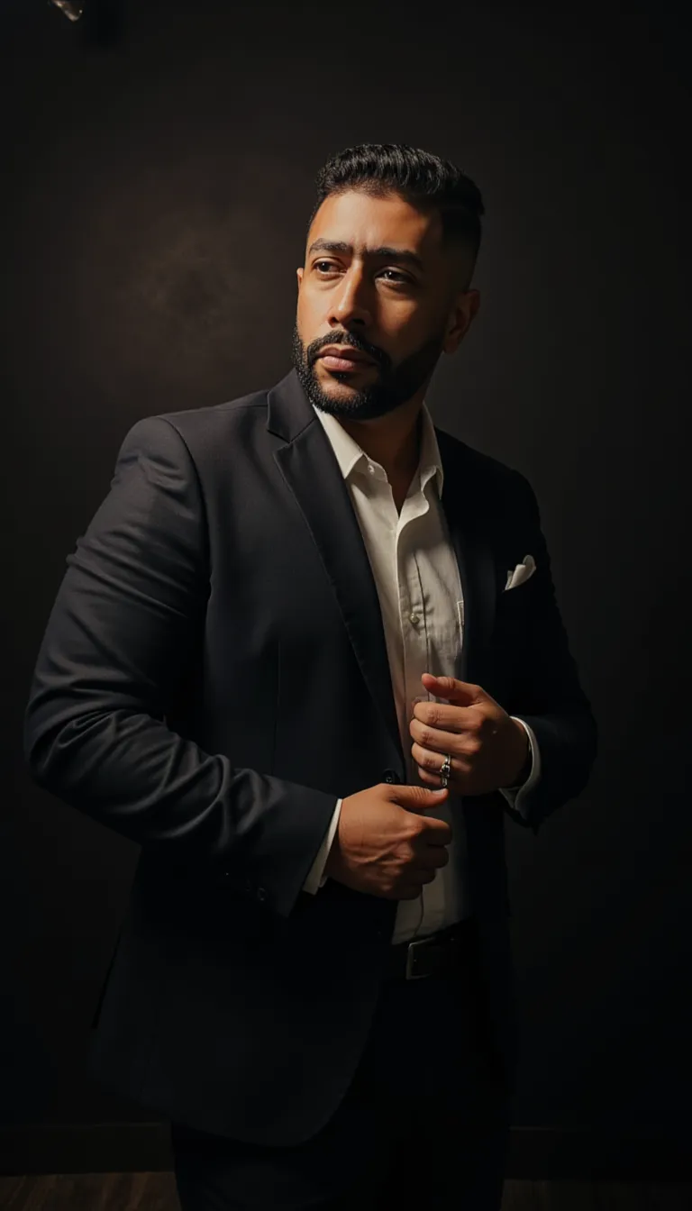 Retrato poderoso de executivo confiante