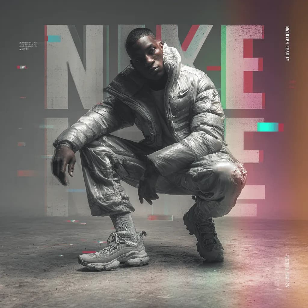 High-contrast Nike Cyberpunk Campaign