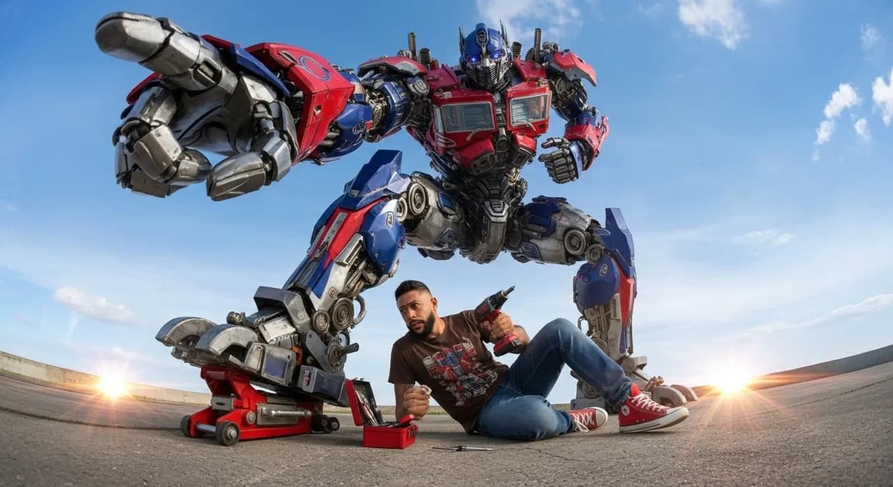 Cinematic Optimus Prime Repair Scene