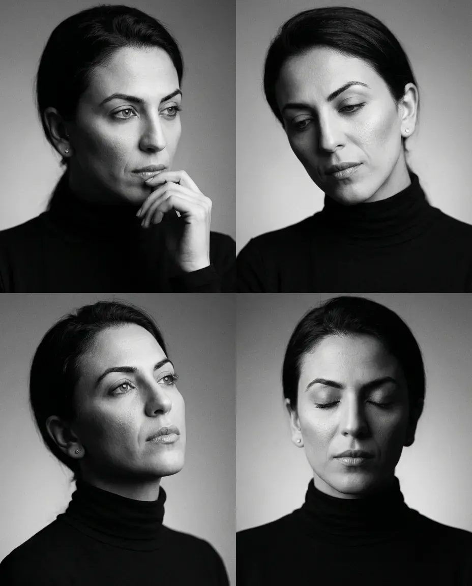 Artistic High-Resolution Black and White Portrait Photography