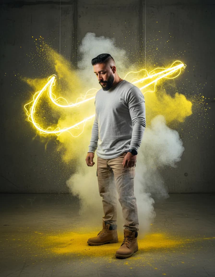 High-Impact Sports Branding Smoke & Energy Cinematic Portrait Template