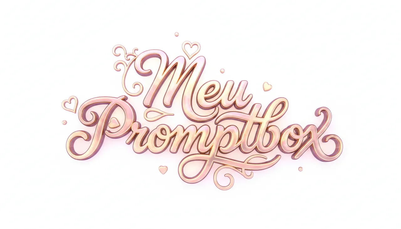 3D Luminous Script Typography Design