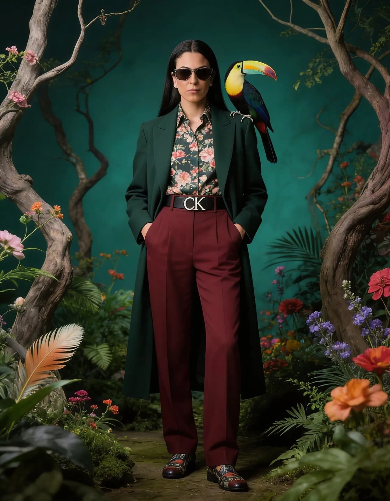 Surreal Ultra-Realistic High-Fashion Editorial Portrait