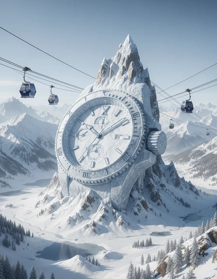 Colossal Alpine Object Mountain Gondola Template