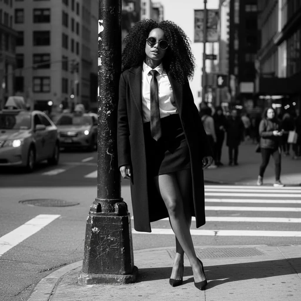 Vogue Urban Black & White Street Editorial Template