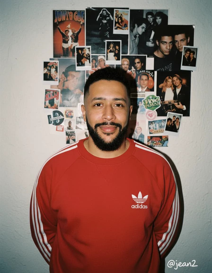 1990s Point-and-Shoot Flash Portrait