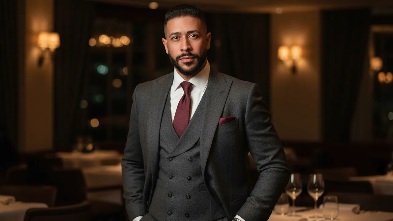 Hyper-Realistic Sophisticated Male Luxury Portrait Template