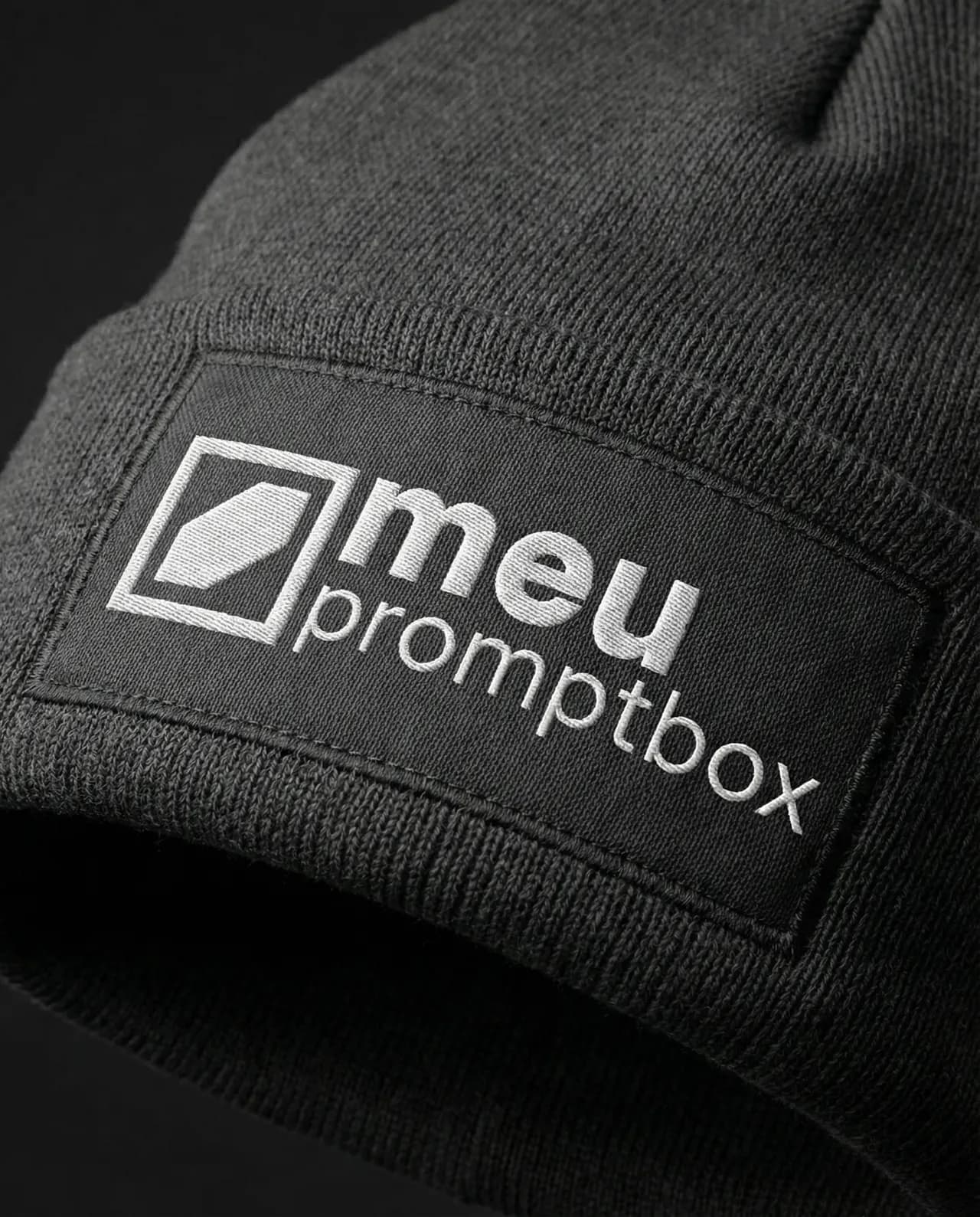 Realistic Beanie Patch Artwork Replacement Mockup
