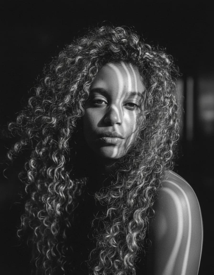 Cinematic Black & White Chiaroscuro Motion Portrait Template