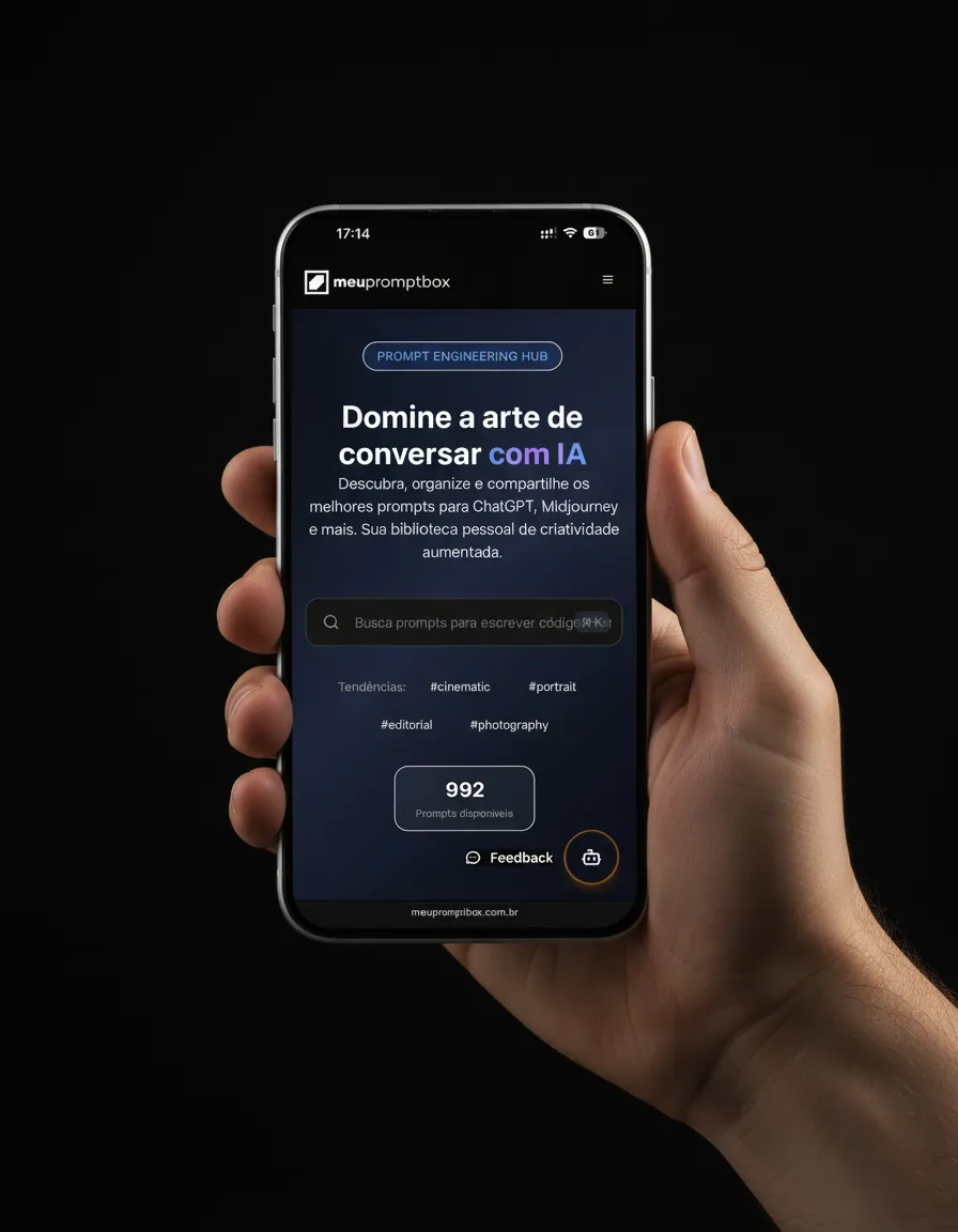 Modern Smartphone Handheld Product Photography