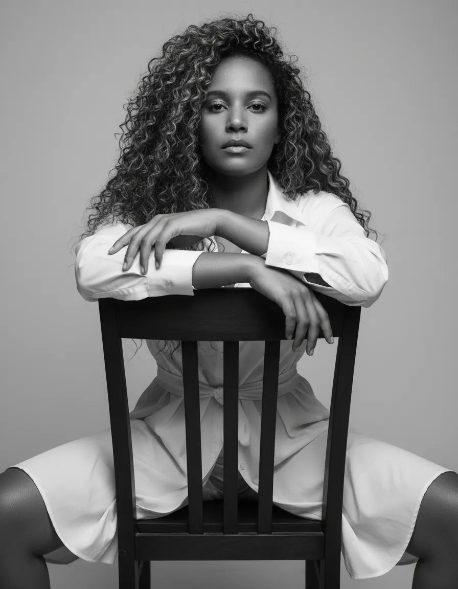 Black and White Editorial Portrait