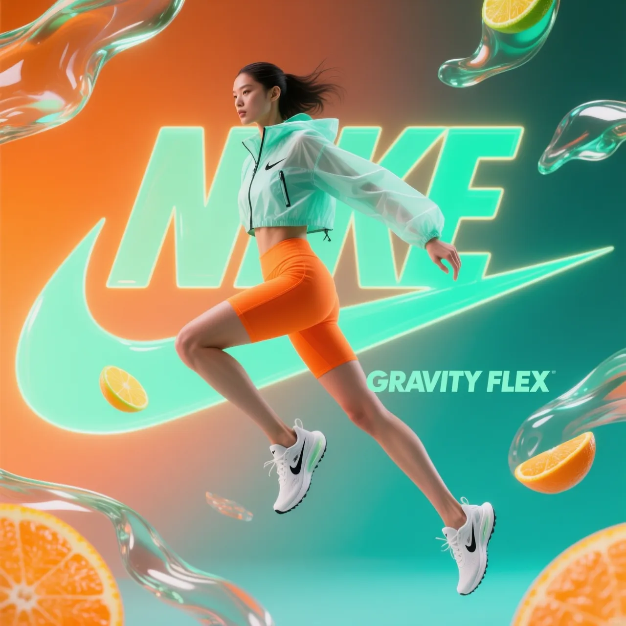 Dramatic Floating Fashion Ad