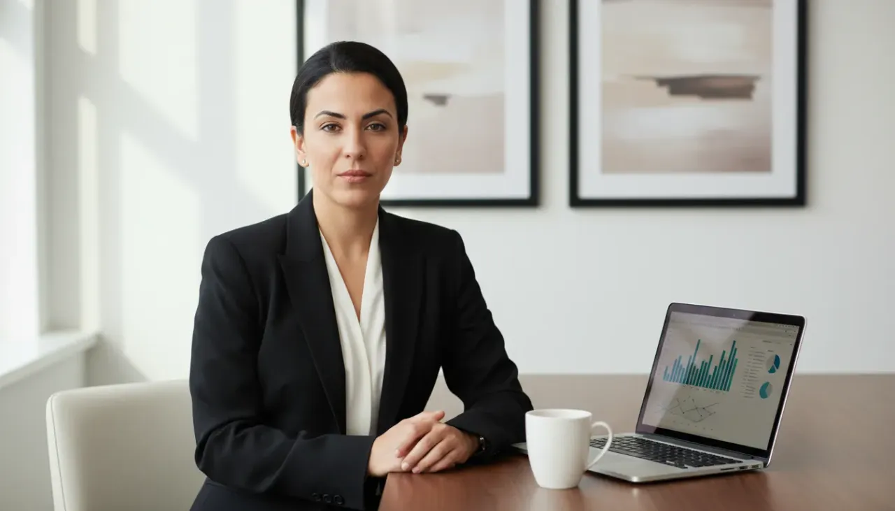 Corporate Portrait of Woman in Modern Office