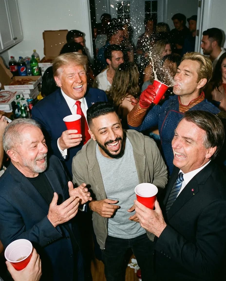 Candid 35mm Flash Party Portrait, Raw Photorealistic Energy