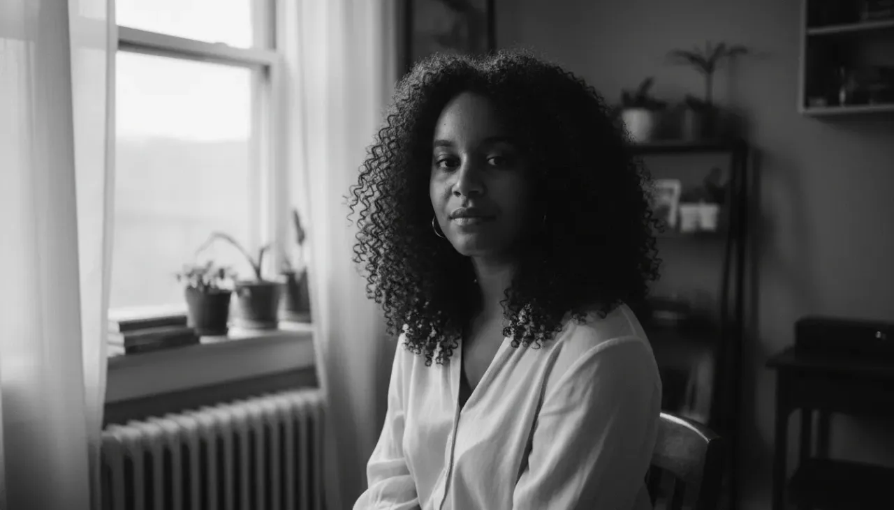 Low-Key Monochrome Window Light Portrait