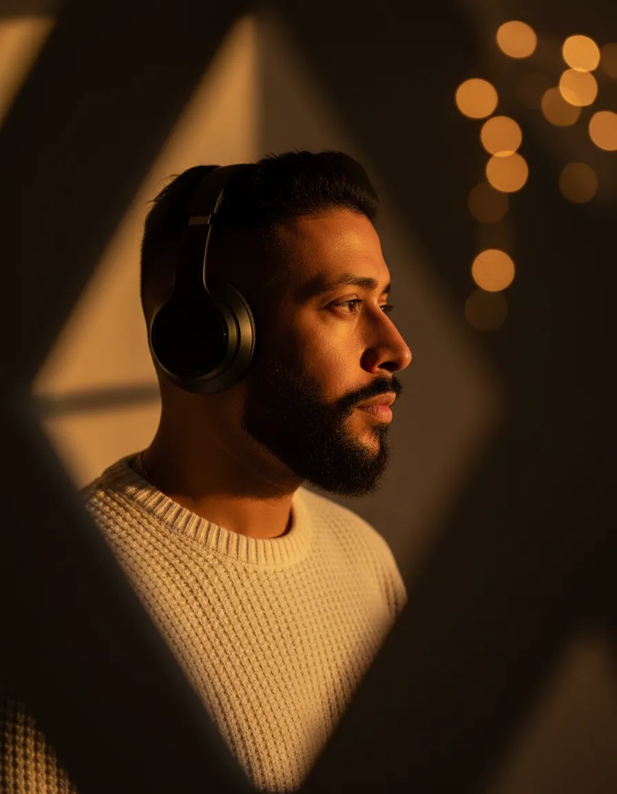 Moody Cinematic Candid Profile Portrait Template