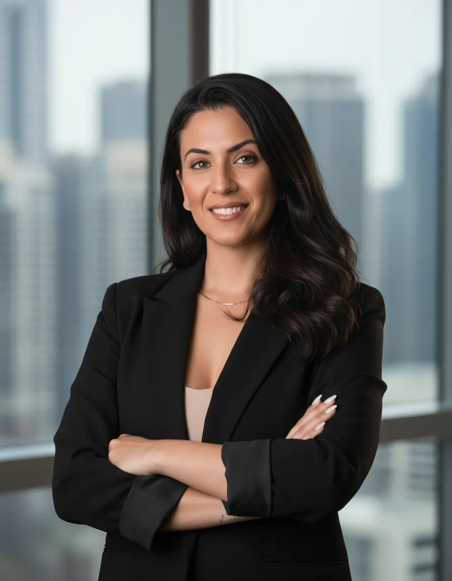 Professional Corporate Office Portrait with Natural Light Template