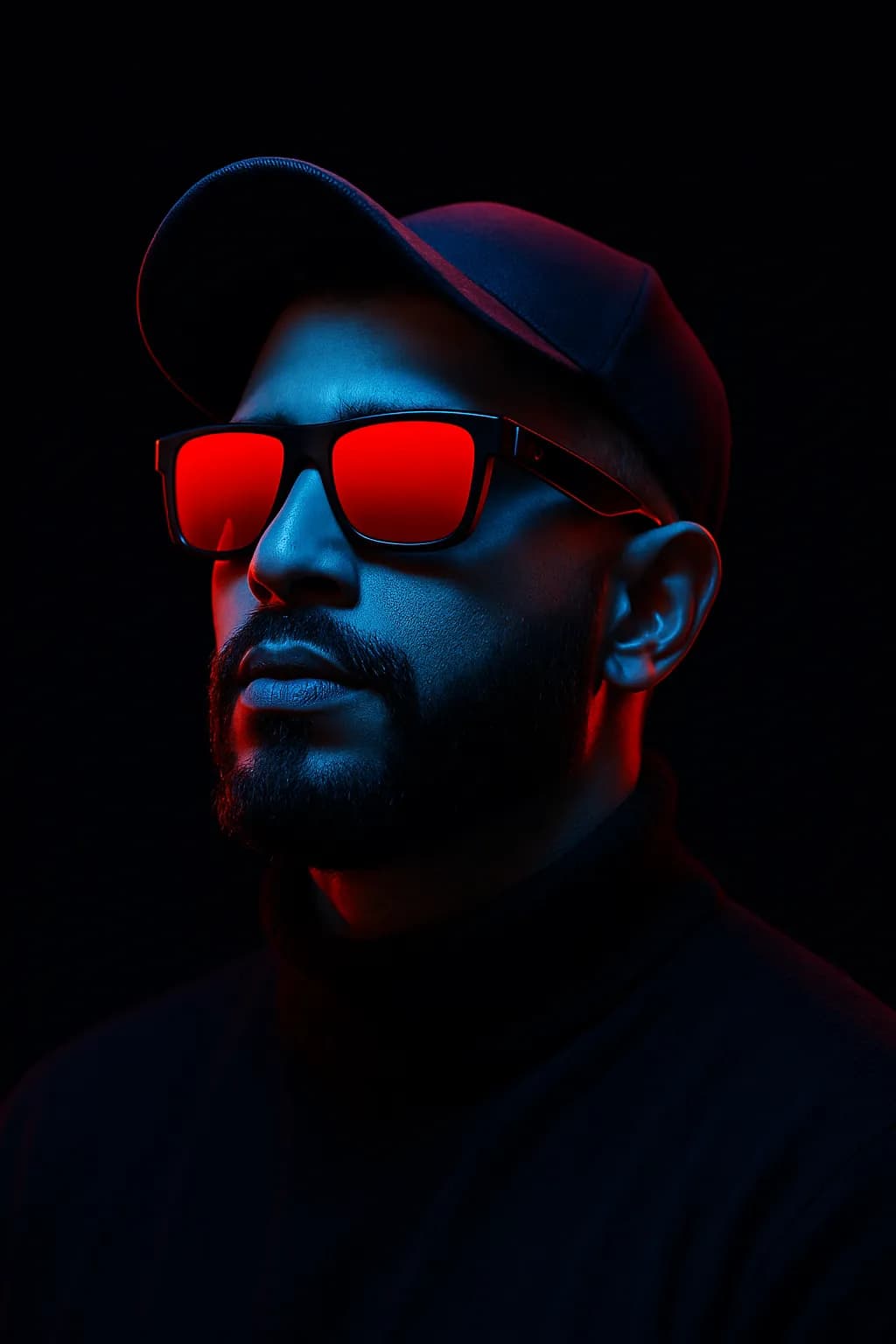 Neon Cyberpunk Portrait