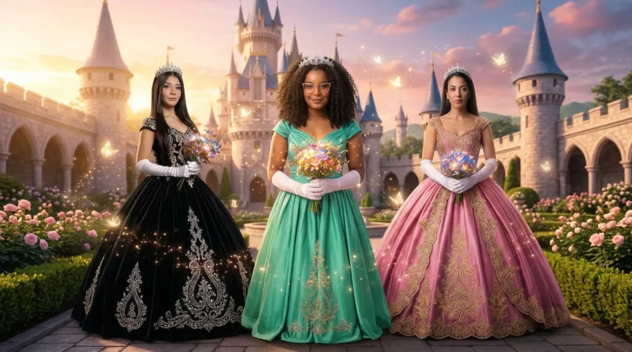 Fairytale Live-Action Princess Full-Body Photoreal Portrait - Imagem 1
