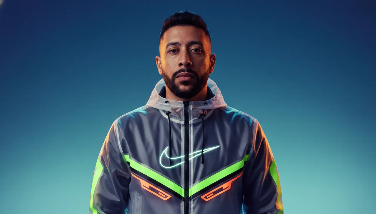 Futuristic Nike Performance Advertising Portrait Template