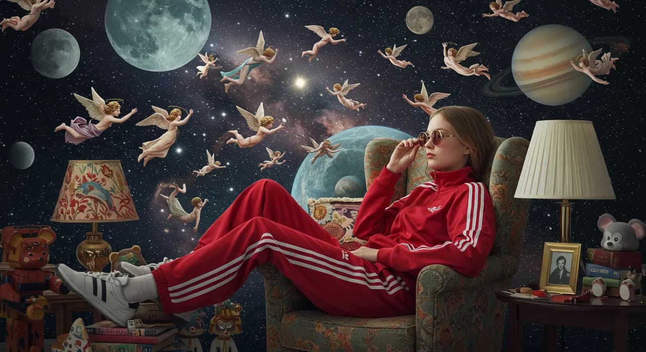 Surreal Editorial Artwork of a Young Woman