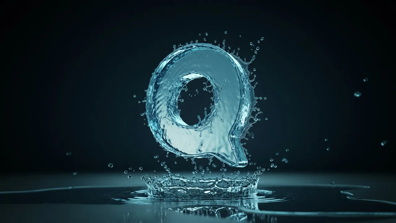 Logotipo 3D Hiper-realista em Água