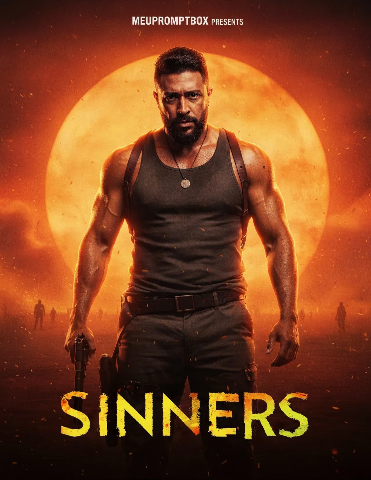 Dark Neo-Western Cinematic Movie Poster