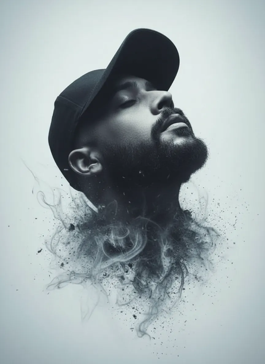 Dark Abstract Emotional Portrait