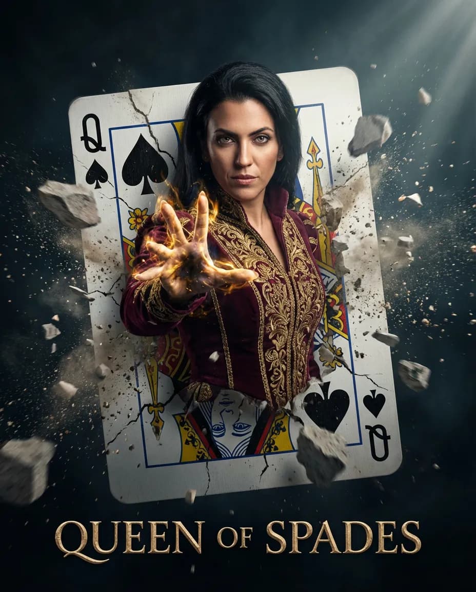 Cinematic Sorceress Queen of Spades Movie Poster