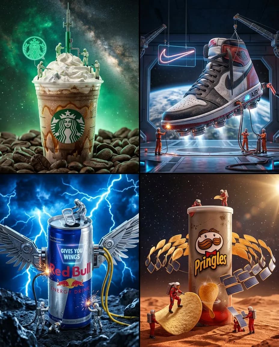 Frappuccino Terraforming Tower with Miniature Scientists