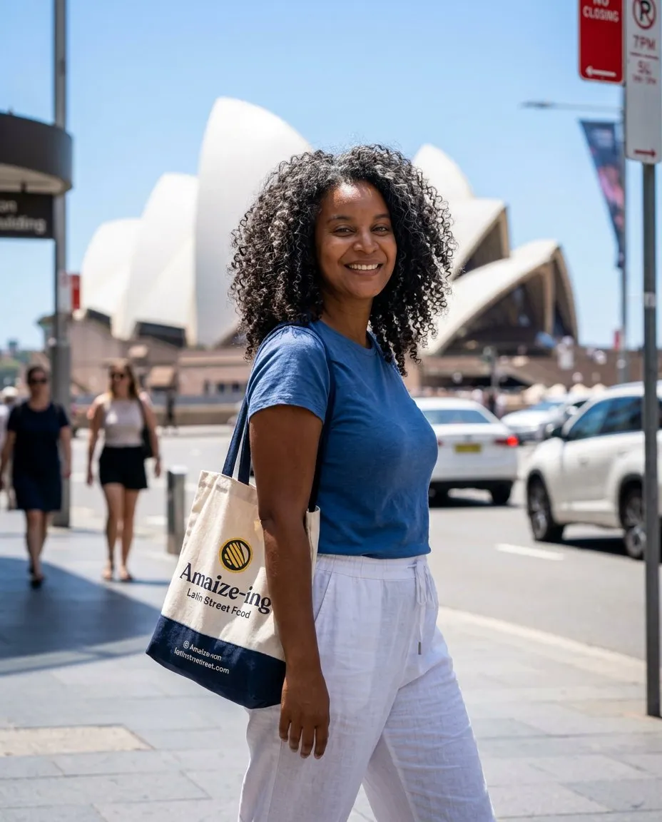 Urban Fashion Editorial Portrait in Midday Natural Light, Sydney