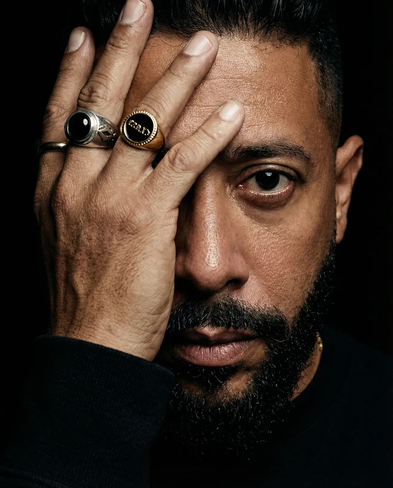 Low-Key Chiaroscuro Editorial Power Portrait Template