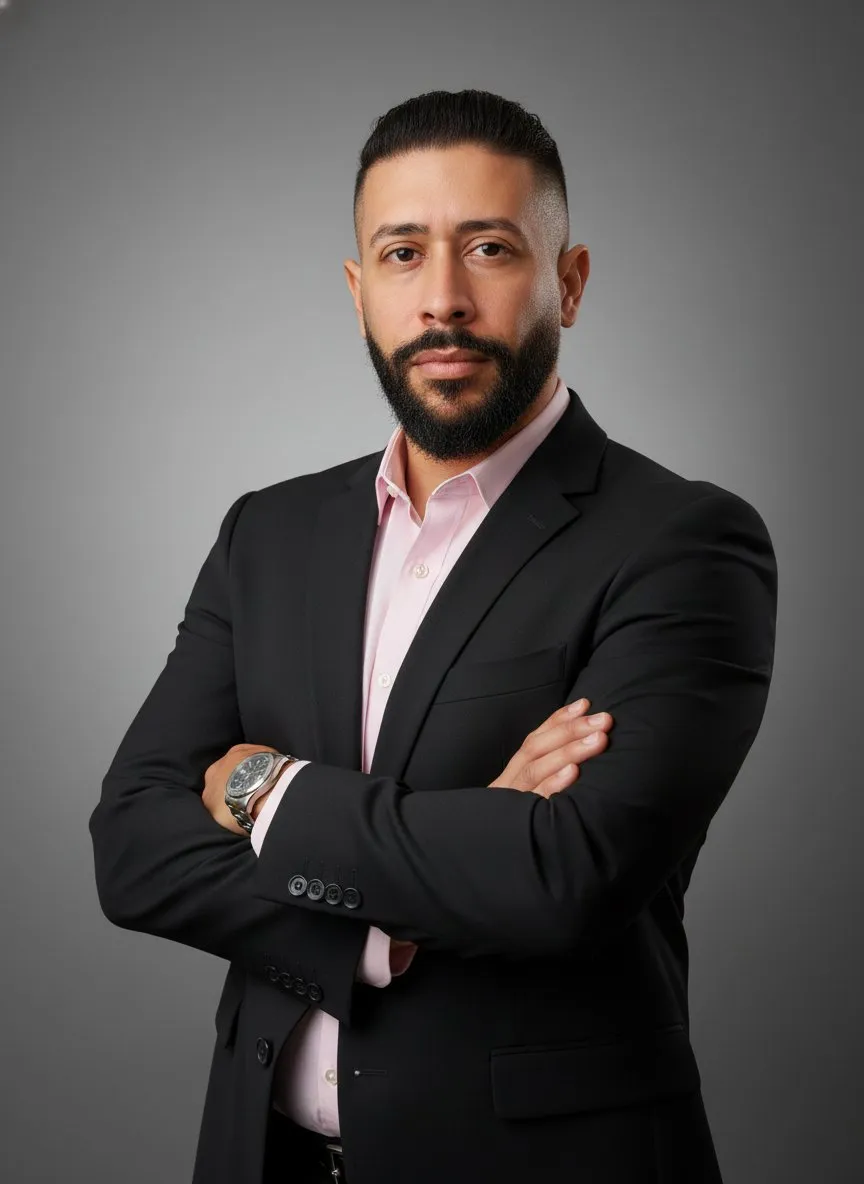 Confident Businessman Portrait with Modern Attire