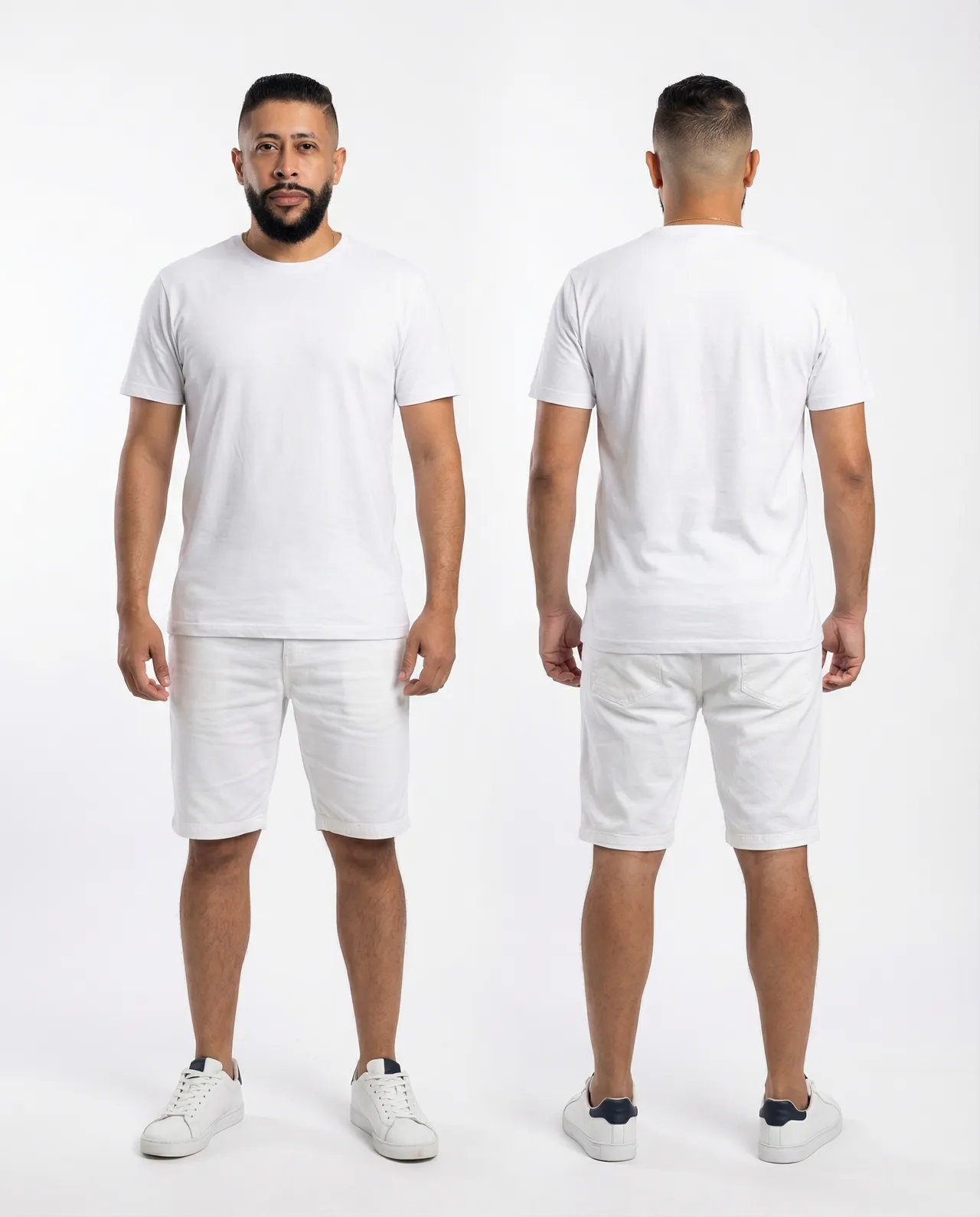 Clean Front and Back Male Outfit Reference Template