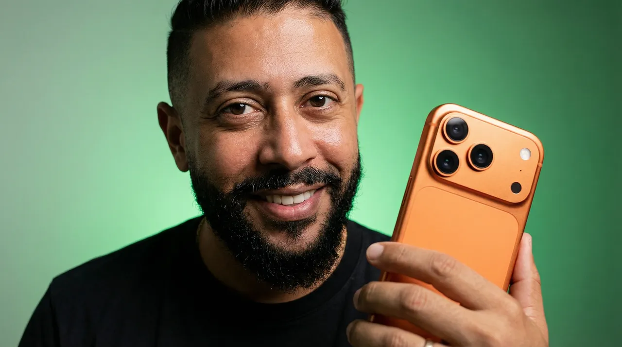 Green Gradient Smartphone Commercial Portrait