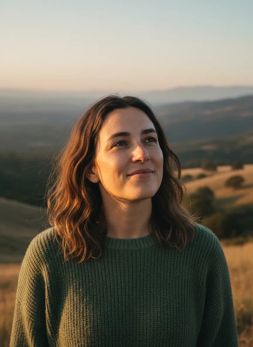 Cinematic Natural-Light Editorial Portrait