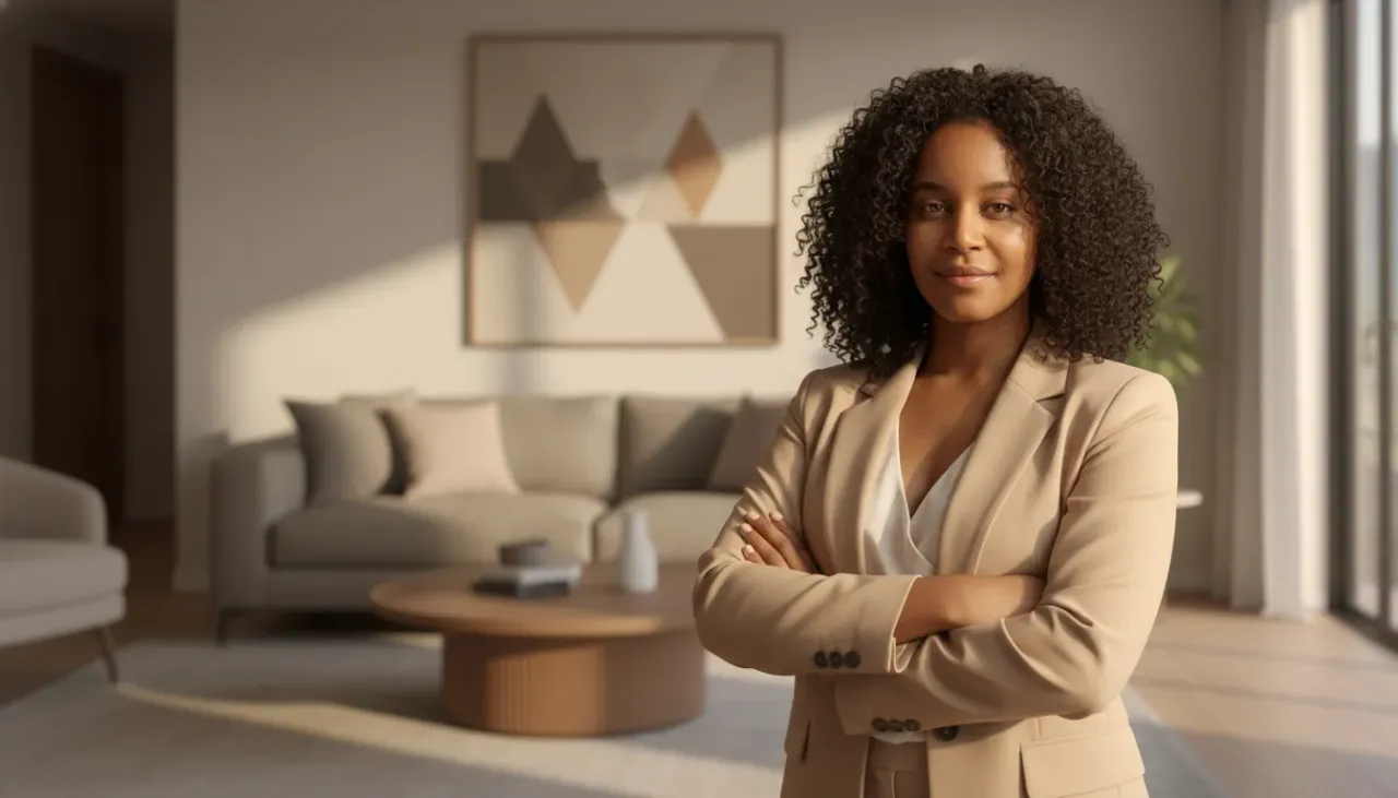 Contemporary Executive Portrait with Warm Daylight