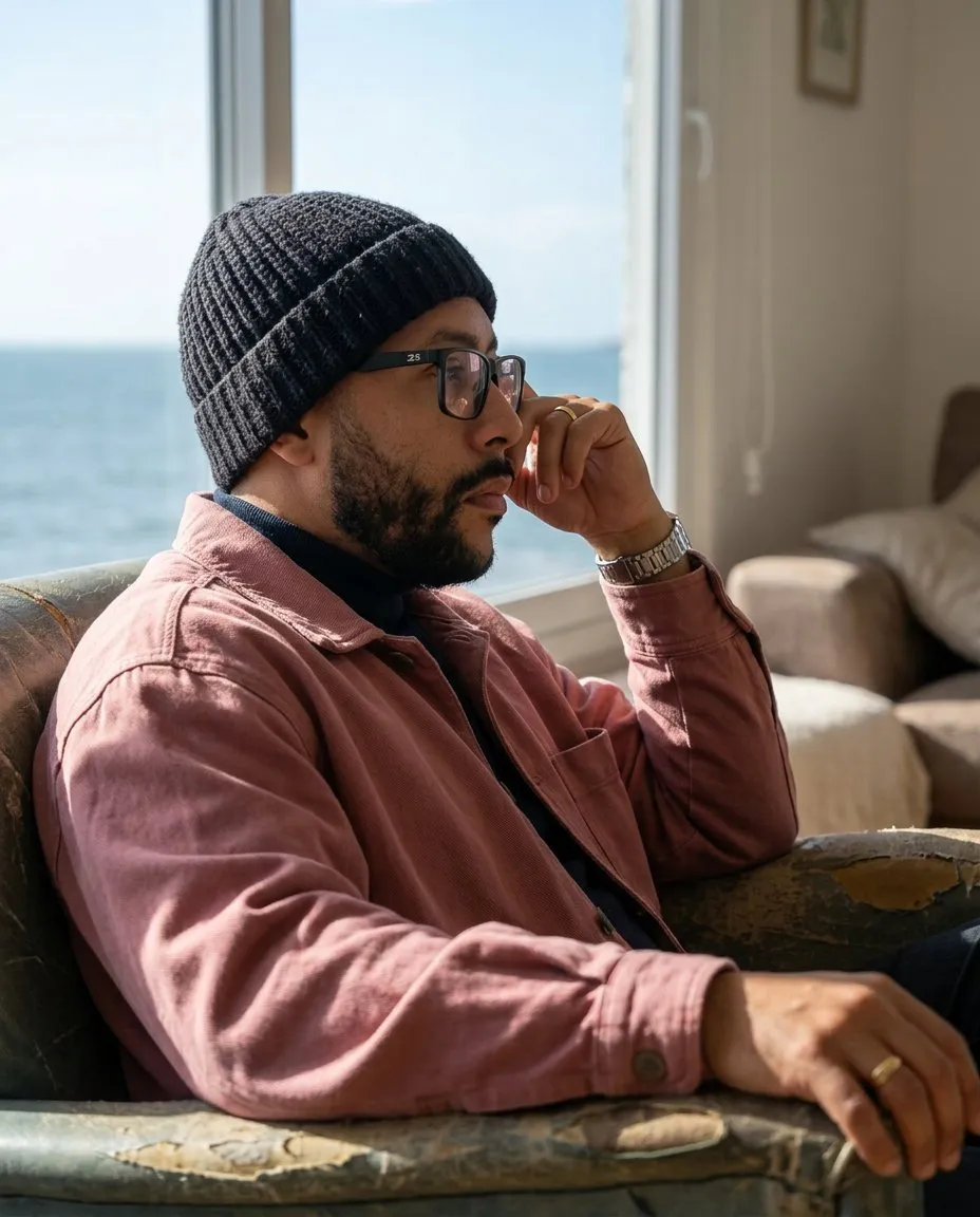 Environmental Portrait: Seated Male by Window, Natural Diffused Light