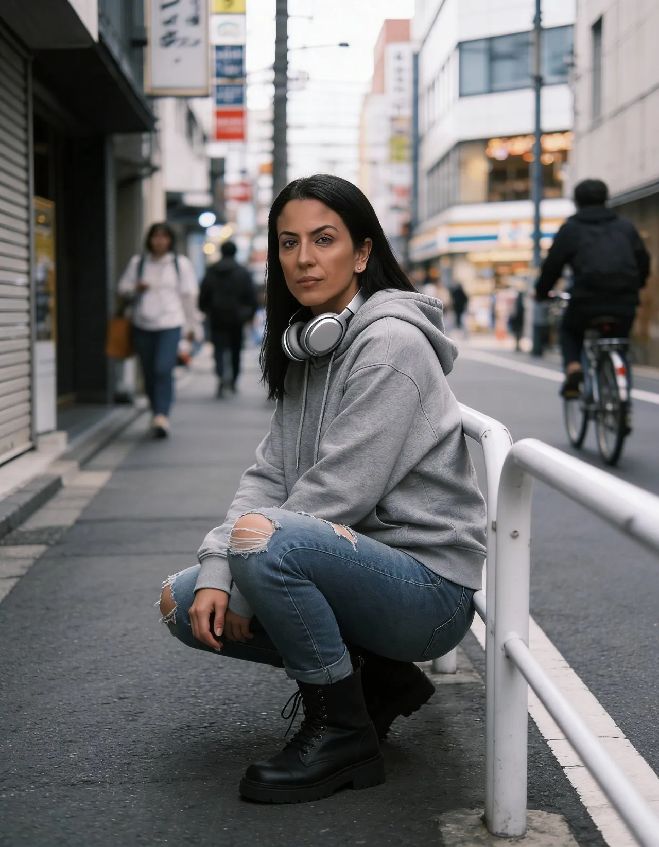 Cinematic Street Portrait Photography, Moody Urban Japan