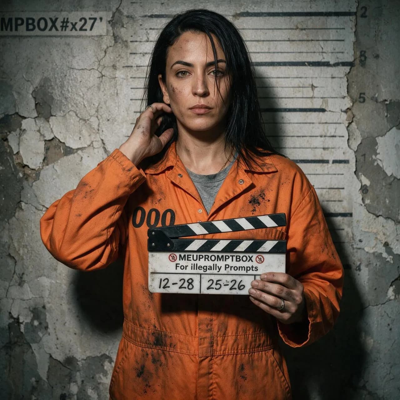 Cinematic Gritty Mugshot Portrait Photography - Imagem 1