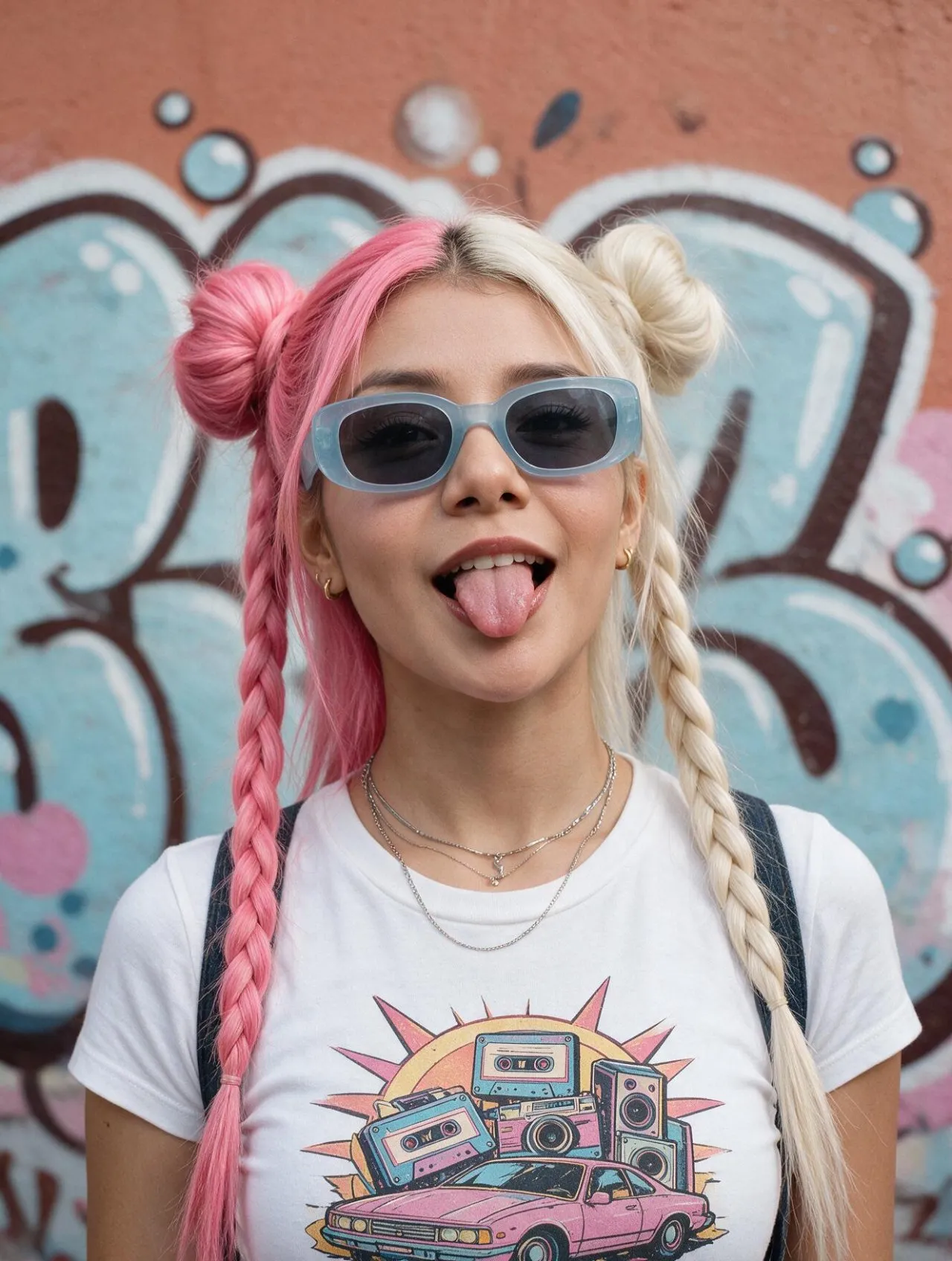 Playful Urban Pop Portrait — Vibrant Street Photography