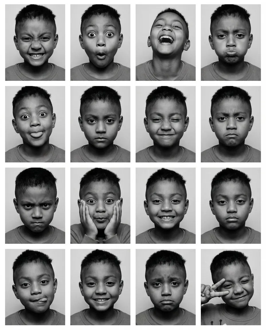 Photobooth Expression Grid Portrait - Imagem 1