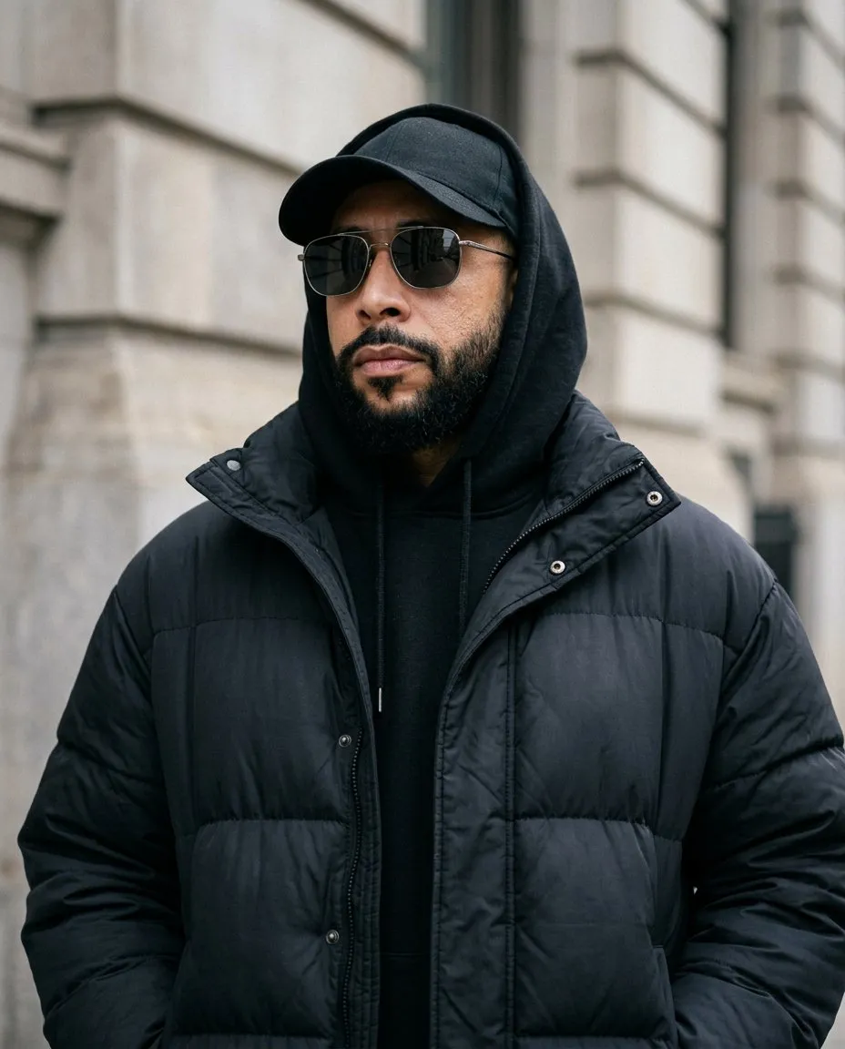 Cinematic Urban Close-Up Portrait, Moody Streetwear Lifestyle