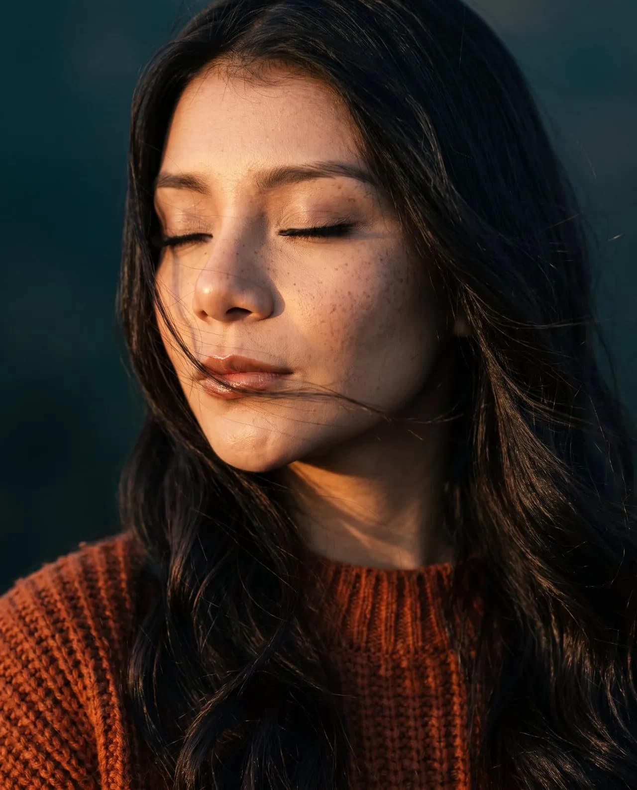 Cinematic Natural-Light Close-Up Portrait, Painterly Realism