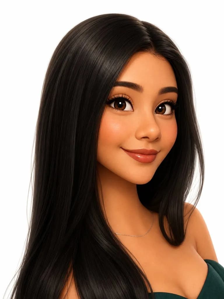 Pixar-Style 3D Head-and-Shoulders Avatar with Clean Cinematic Lighting