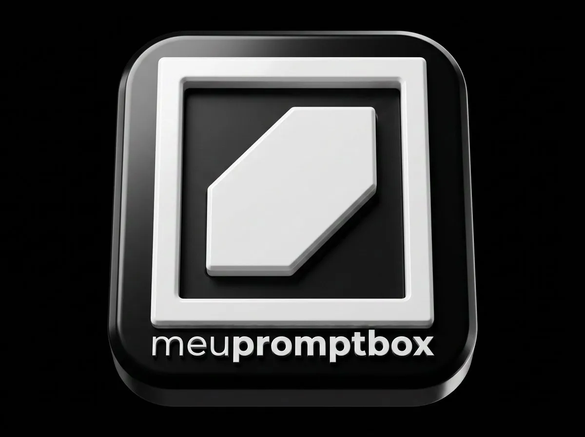 Premium 3D Luxury App Icon Render of Original Logo