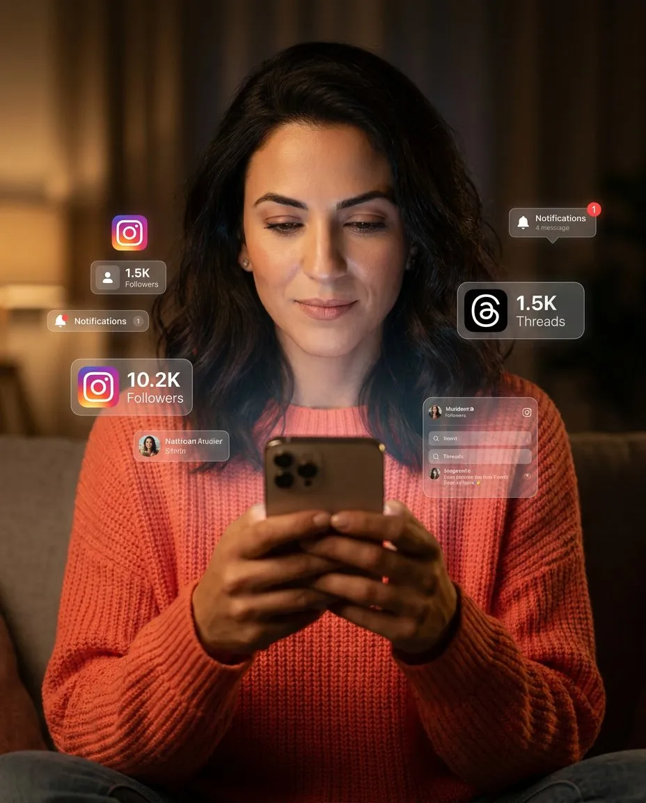 Ultra-Realistic Cinematic Phone-Lit Portrait for Editorial Use